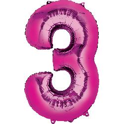 pink-foil-balloon--number-3